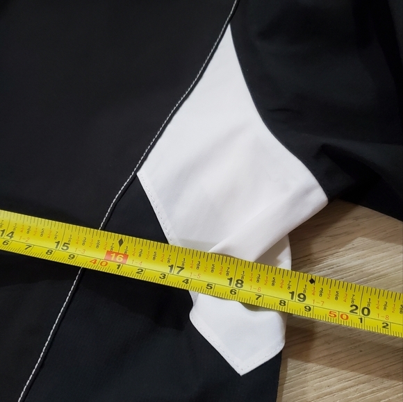 🆕New🆕 Black & White Sporty Windbreaker FJ Jacket - Picture 8 of 9